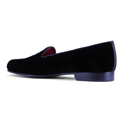 Zelli Italia 10-102-BLK VELVET TUX Shoe, Black Back View