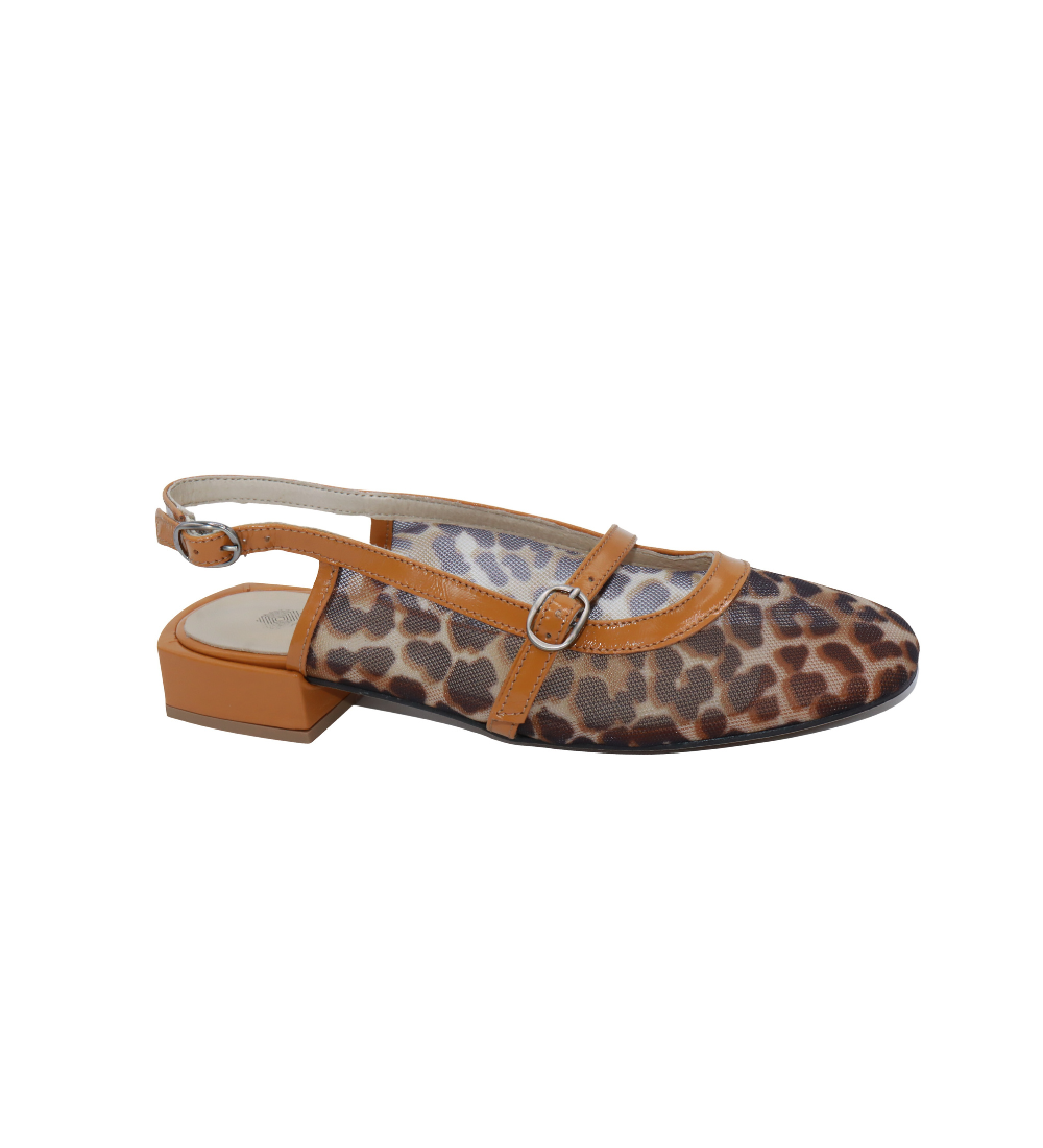 Eric Michael Elke Leather Slingback Sandal