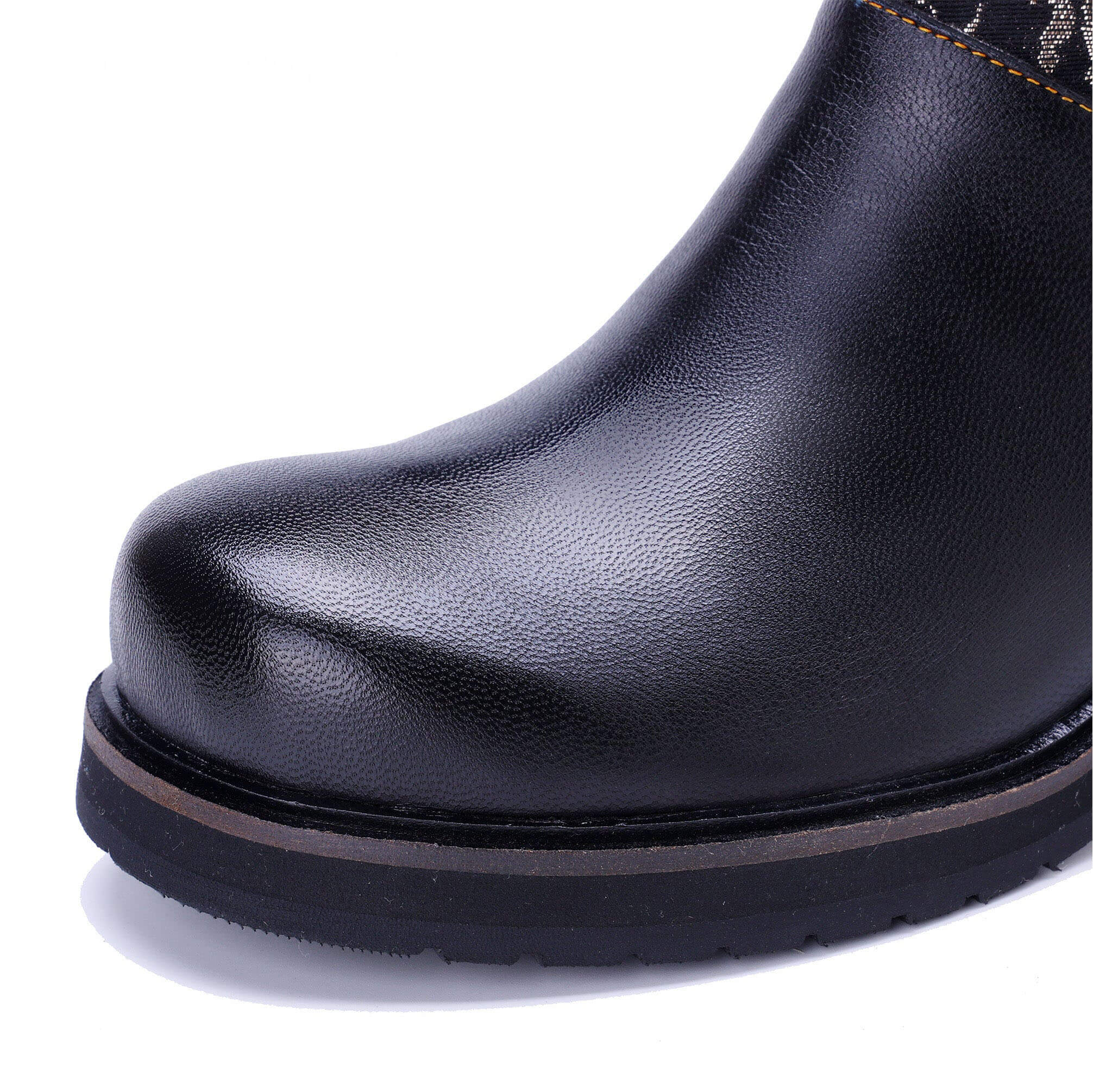 Coloestepshoes Embroidered Elegance Ankle Boots