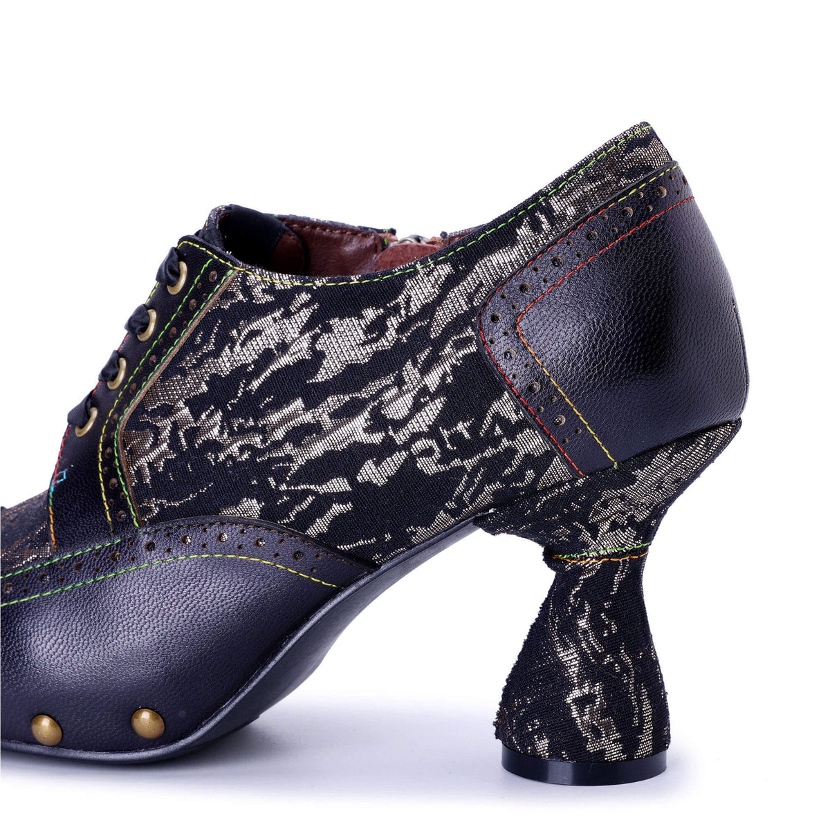 Colorstepshoes Retro Handmade Leather Pumps – product view 7