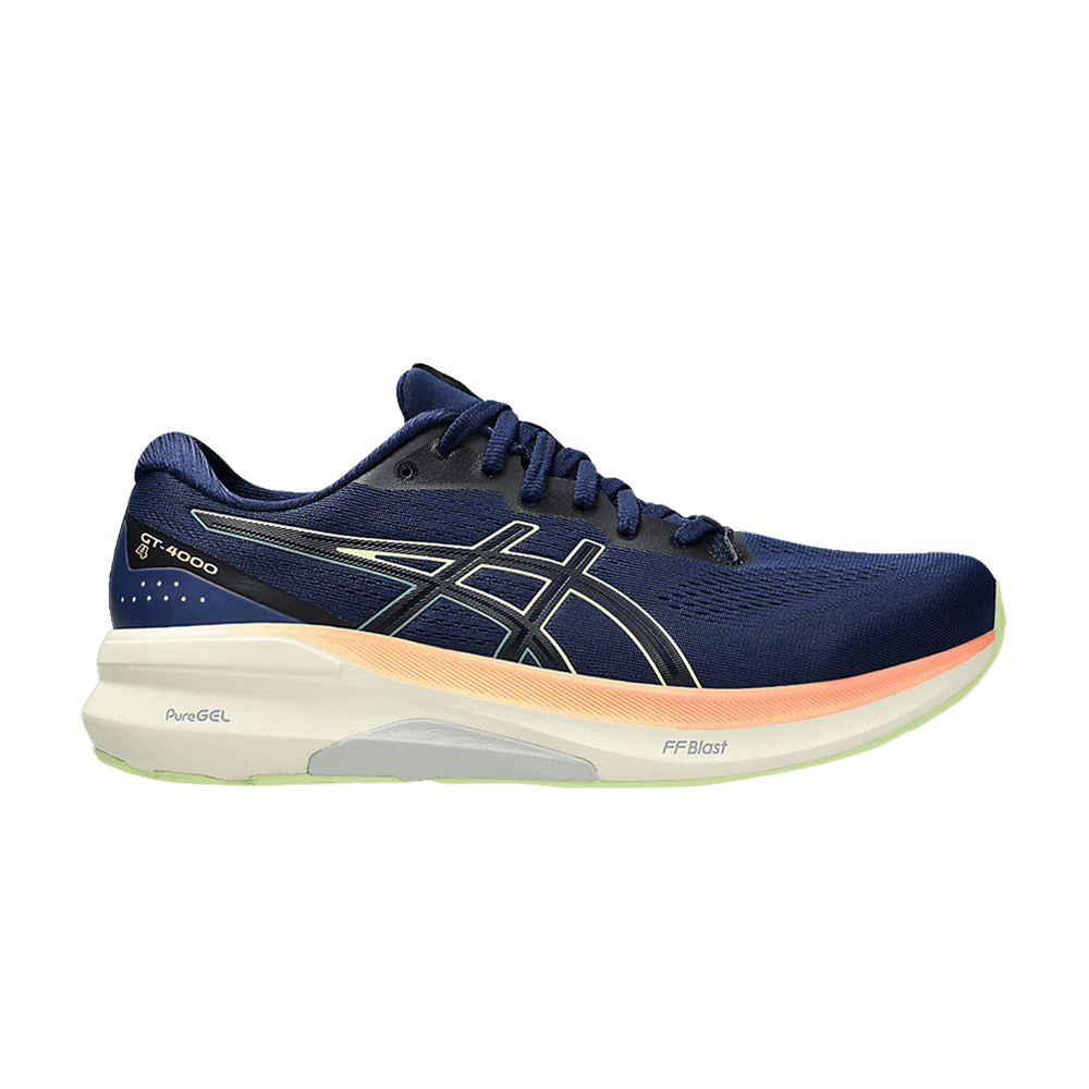 ASICS GT-4000 4 Wide Mens Running Shoes — Blue Expanse/Cool Matcha
