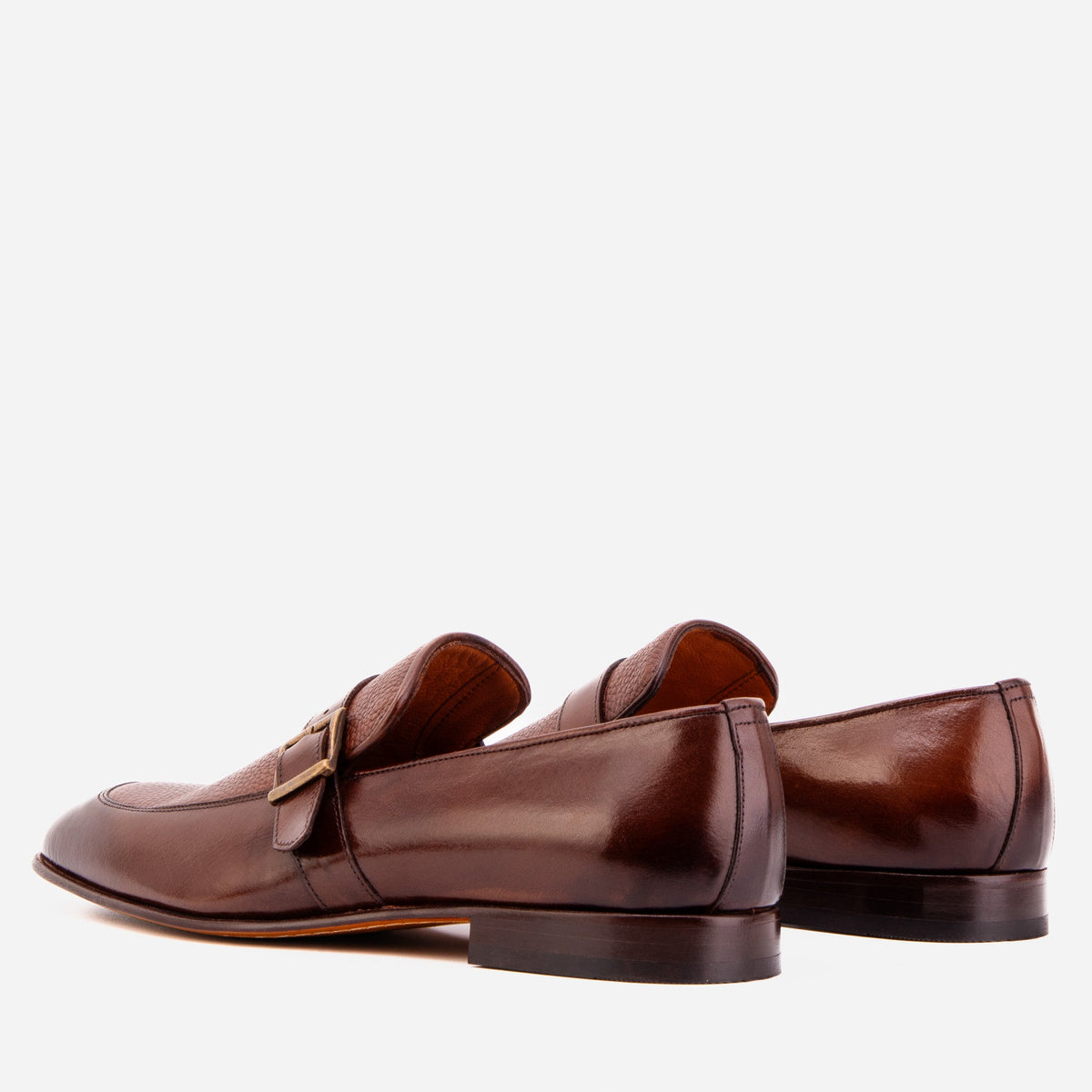 The Marquez Tan Baby Buffalo & Deer Leather Loafer Men Shoe