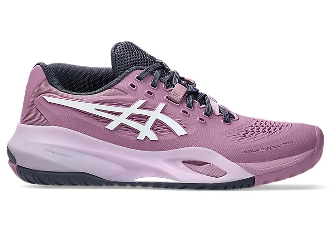 ASICS GEL-RESOLUTION X Womens Tennis Shoes — Ube/White