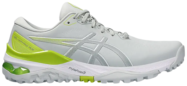 ASICS GEL-KAYANO ACE 2 Wide Mens Golf Shoes — Glacier Grey/Neon Lime