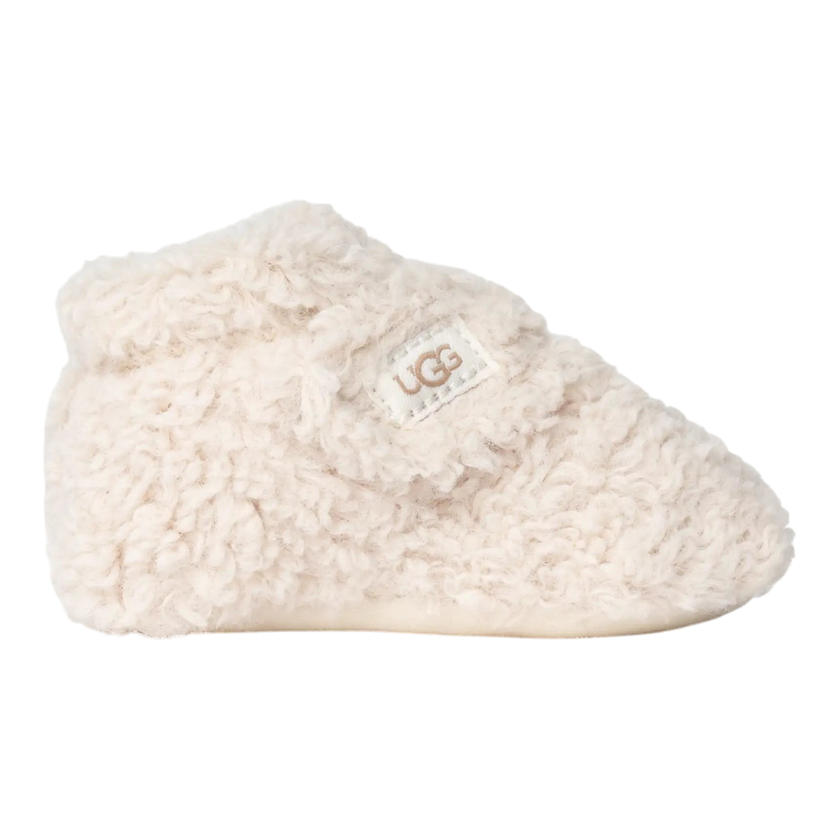 UGG Bixbee Crib Toddlers' (TD) Booties — Natural Curly Faux Fur