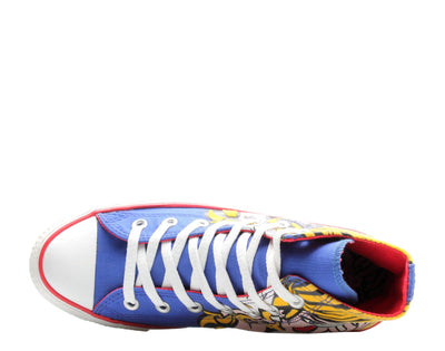 Converse Chuck Taylor All Star Pop Art Print Hi Sneakers — Royal/Yellow