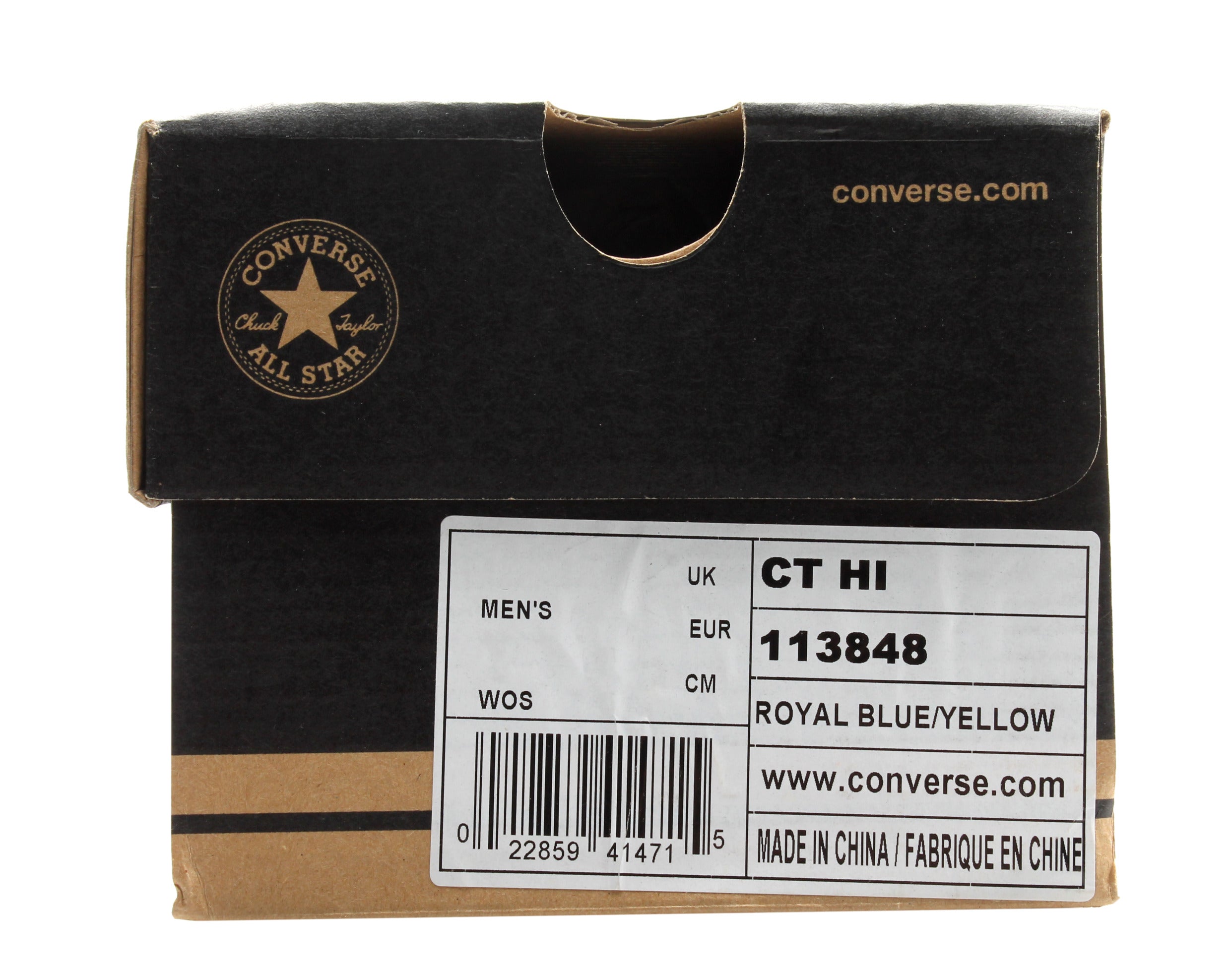 Converse Chuck Taylor All Star Pop Art Print Hi Sneakers — Royal/Yellow