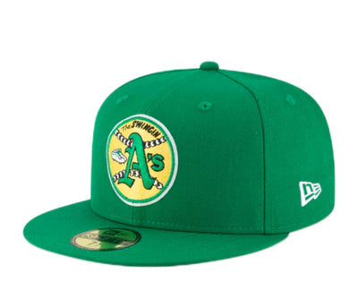 New Era 59Fifty Oakland Athletics 1971 Cooperstown Men Fitted Hat Green