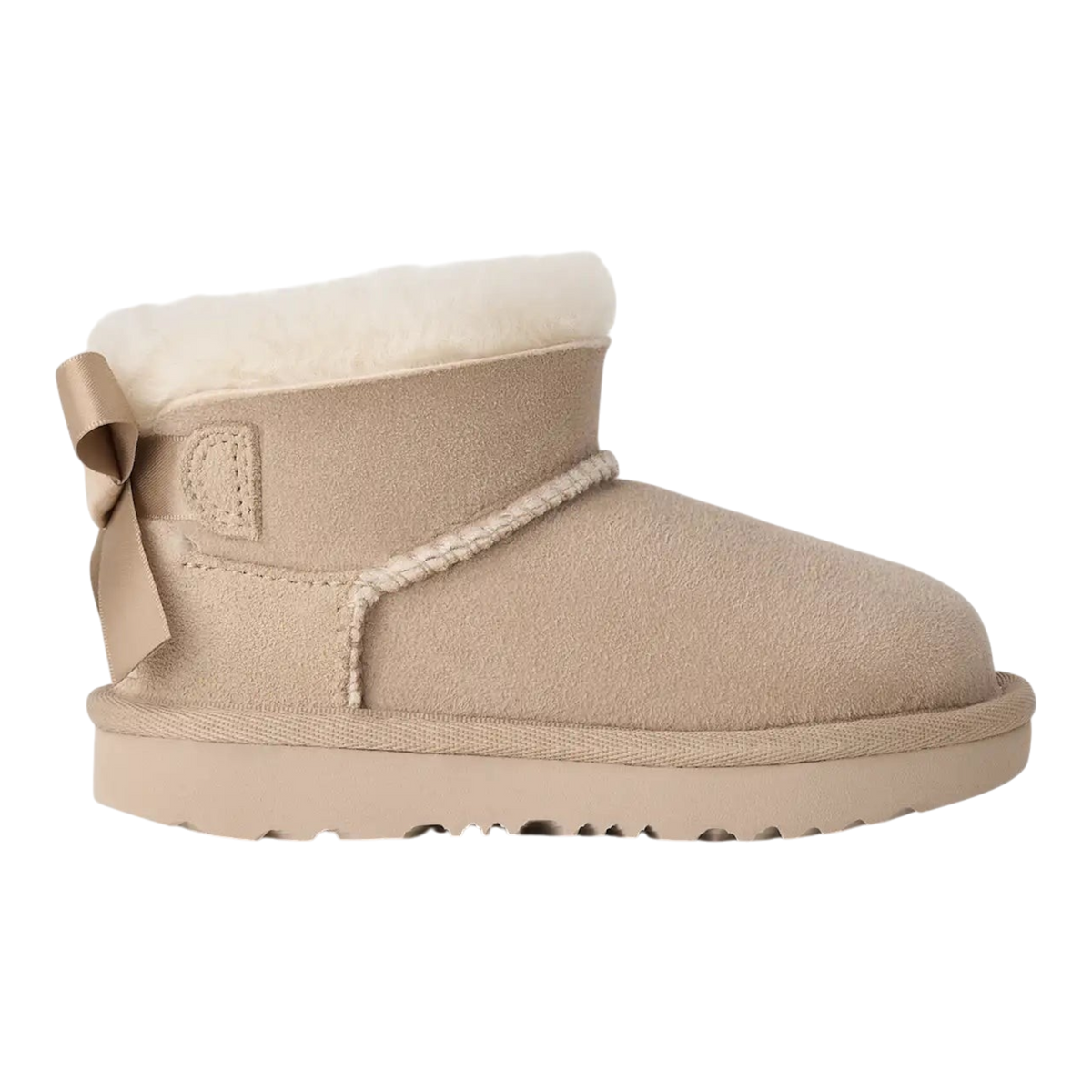 UGG Ultra Mini Bailey Bow Toddlers' (TD) Boots — Sand Sheepskin