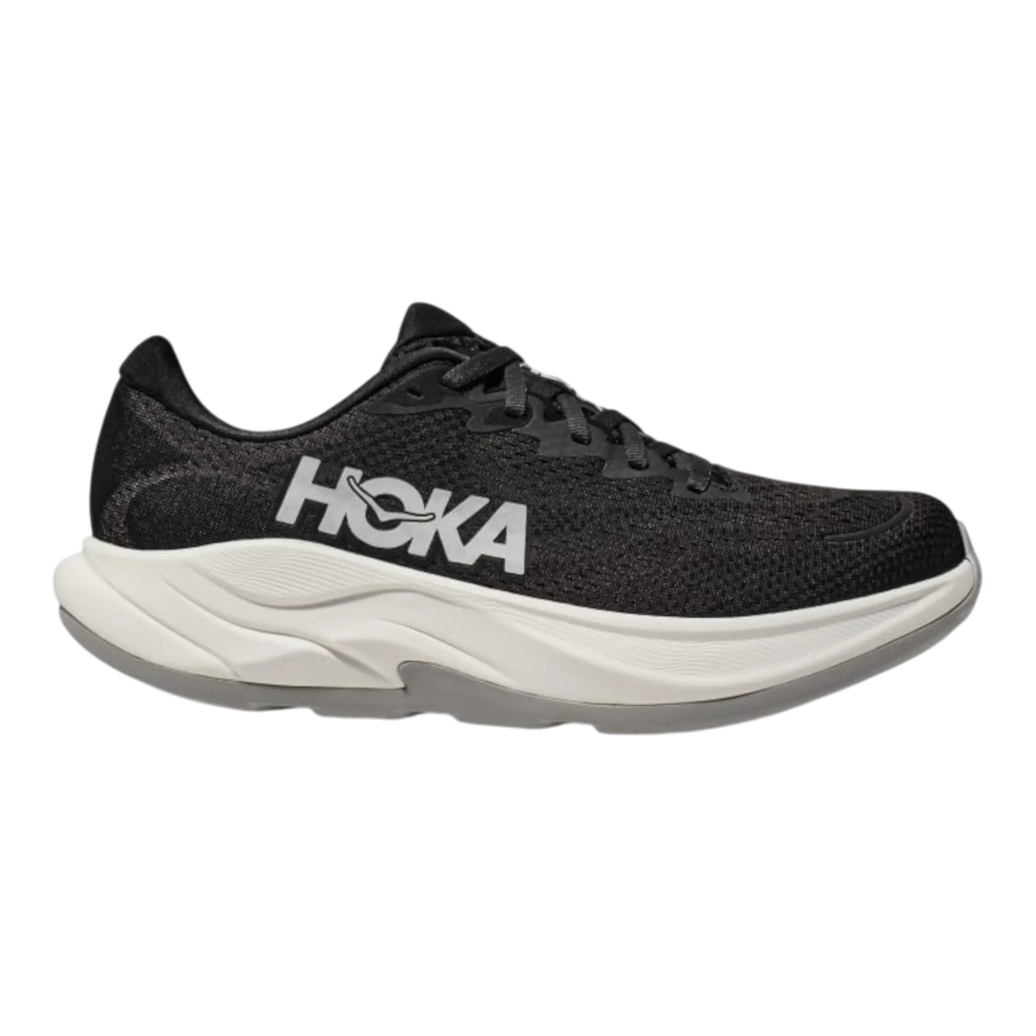 HOKA Rincon 4 WIDE Men Running Sneakers Black/White