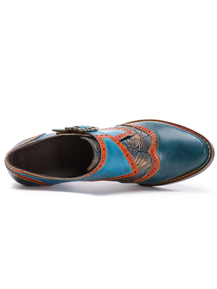 Kaisley Hand Embossed Leather Shoes – product view 8