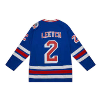 Mitchell & Ness Blue Line Brian Leetch New York Rangers 1993 Men Jersey Royal Blue