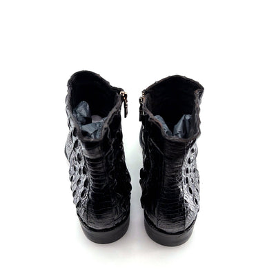 Maurice El Paso Hornback Custom Made Alligator Boot Black