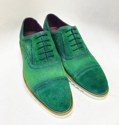 C Collection Suede Oxford - Green