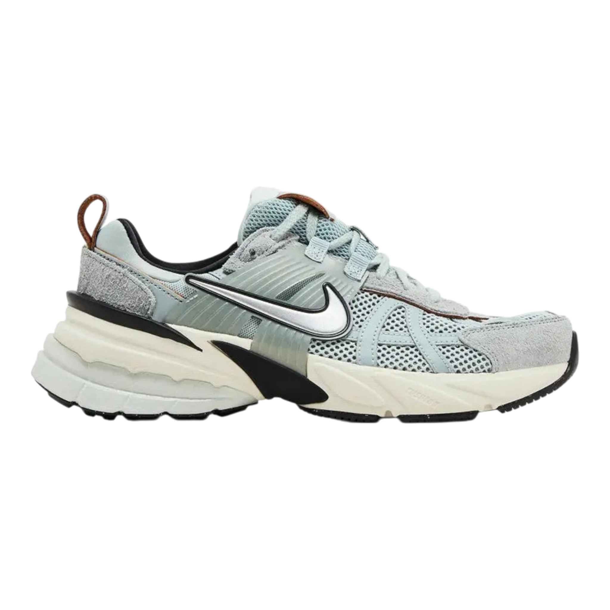 Nike V2K Run Women's Sneakers — Light Pumice/Chrome Low-Top