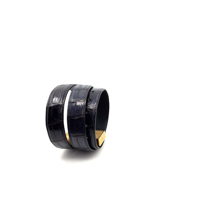 Maurice Custom Alligator Belt - Black