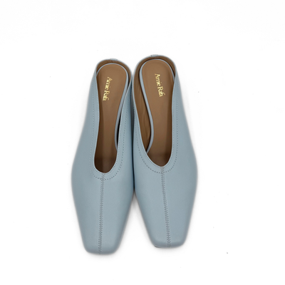 Junie Heeled Leather Mule