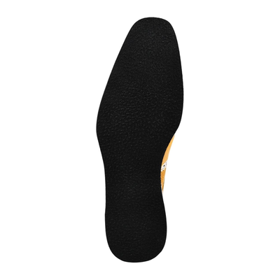 Liberty Zeno Roy men’s leather wingtip shoe in Yellow, outsole view