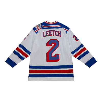 Mitchell & Ness Blue Line Brian Leetch New York Rangers 1993 Men Jersey White