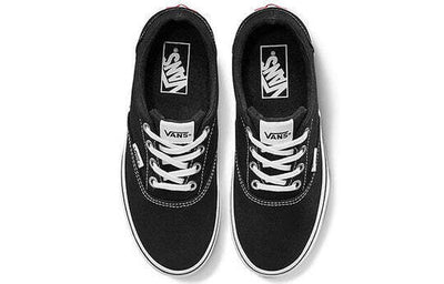 Vans Doheny Women's Sneakers — Black/White Canvas Low-Top