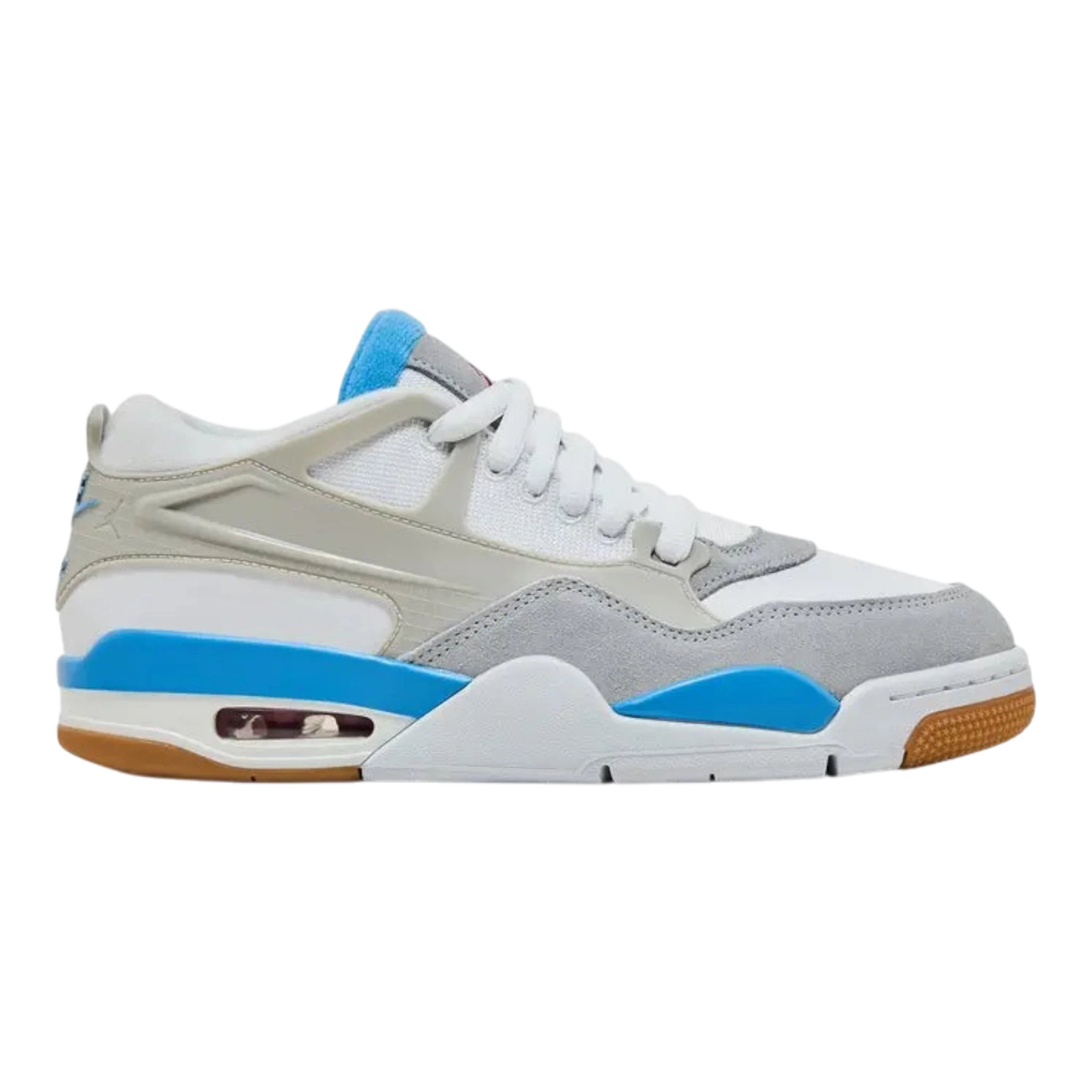 Nike Air Jordan 4 RM Men's Sneakers — White/University Blue Mid-Top