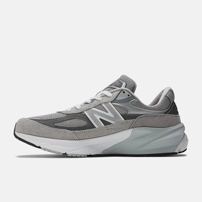 New Balance Made in USA 990v6 Men's Sneakers — Gray/White Suede Low-Top
