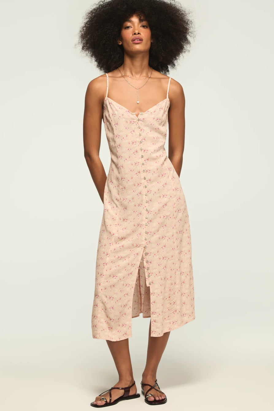 [158103-690] WOMENS LUCKY BRAND FESTIVAL PRINTED SIMONE SLIP DRESS – product view 1