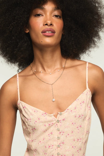 [158103-690] WOMENS LUCKY BRAND FESTIVAL PRINTED SIMONE SLIP DRESS