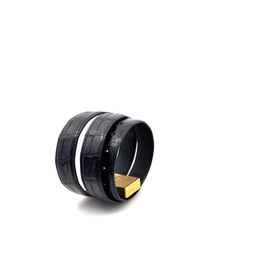 Maurice Custom Alligator Belt - Black