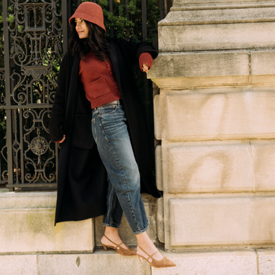 Connie Slingback Suede Heels