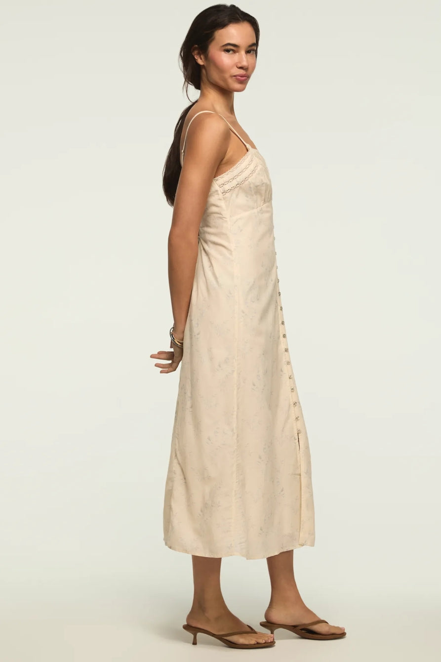 [162484-100] WOMENS LUCKY BRAND FESTIVAL LACE TRIMMED SLIP DRESS - CREAM MULTI – product view 4
