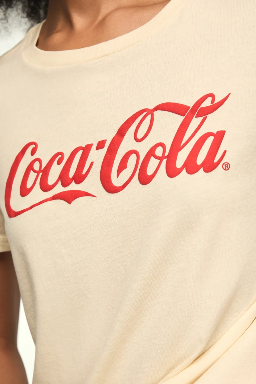 [163130-110] WOMENS LUCKY BRAND COCA COLA BRIGHTEN YOUR DAY CLASSIC CREW – product view 5