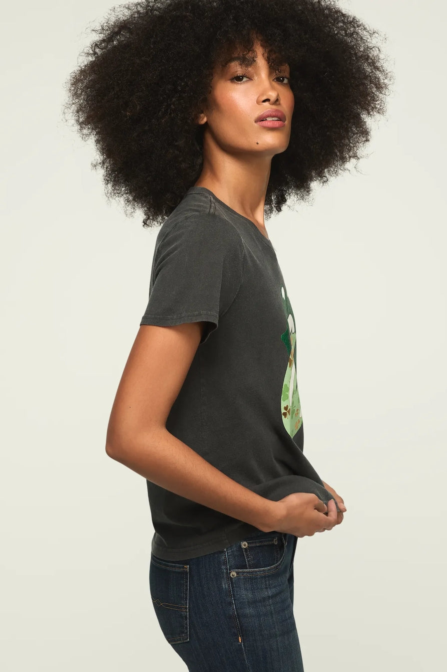 [163144-001] WOMENS LUCKY BRAND ROLLING STONES CLOVER LIPS CLASSIC CREW – product view 4