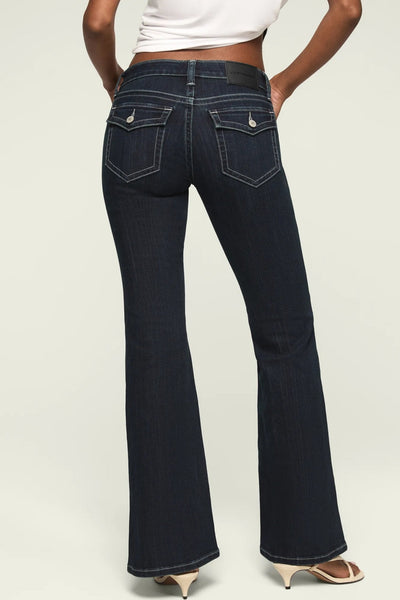 [167254-410] WOMENS LUCKY BRAND LOW RISE FLARE - LATE AT NIGHT WASH