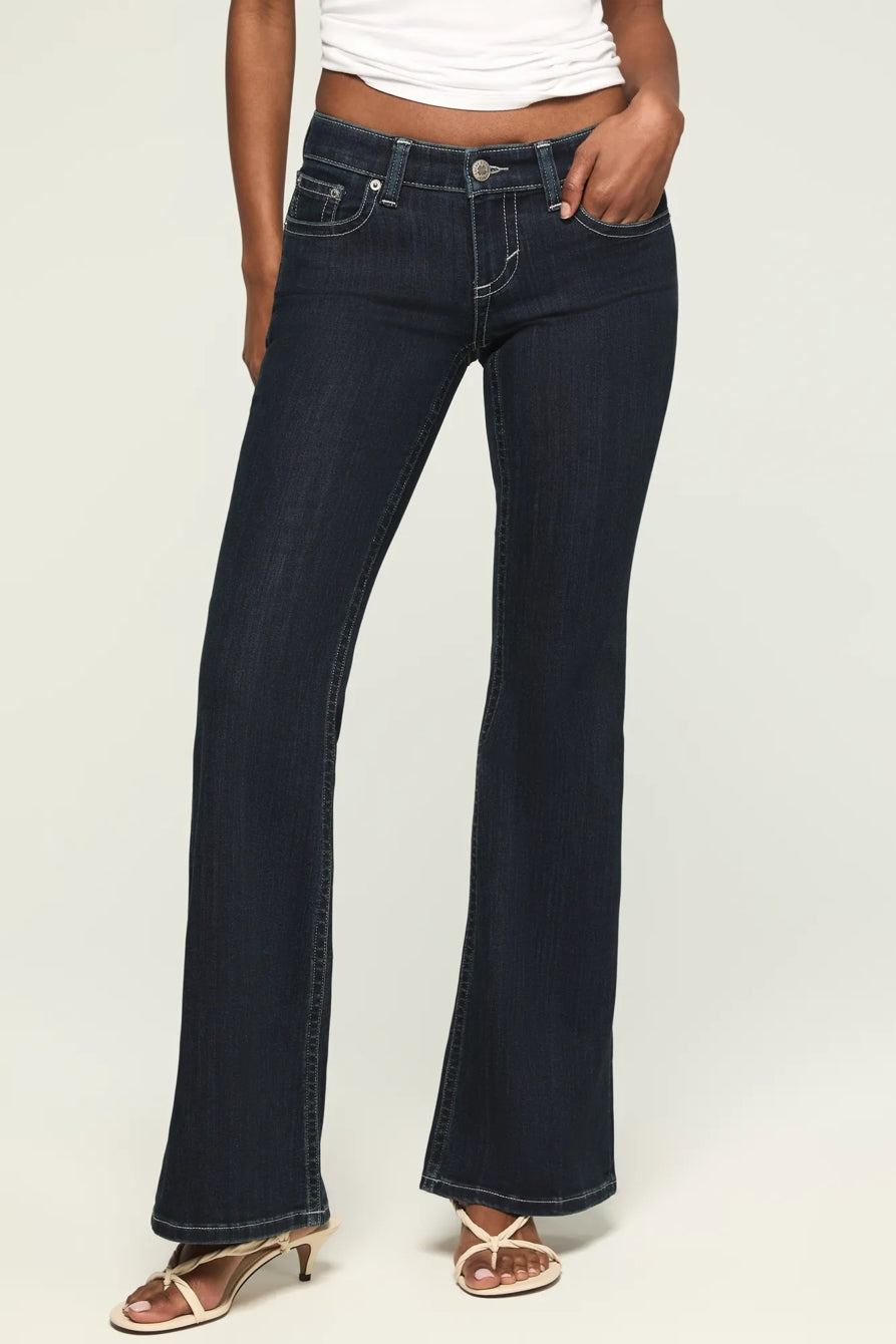 [167254-410] WOMENS LUCKY BRAND LOW RISE FLARE - LATE AT NIGHT WASH – product view 1