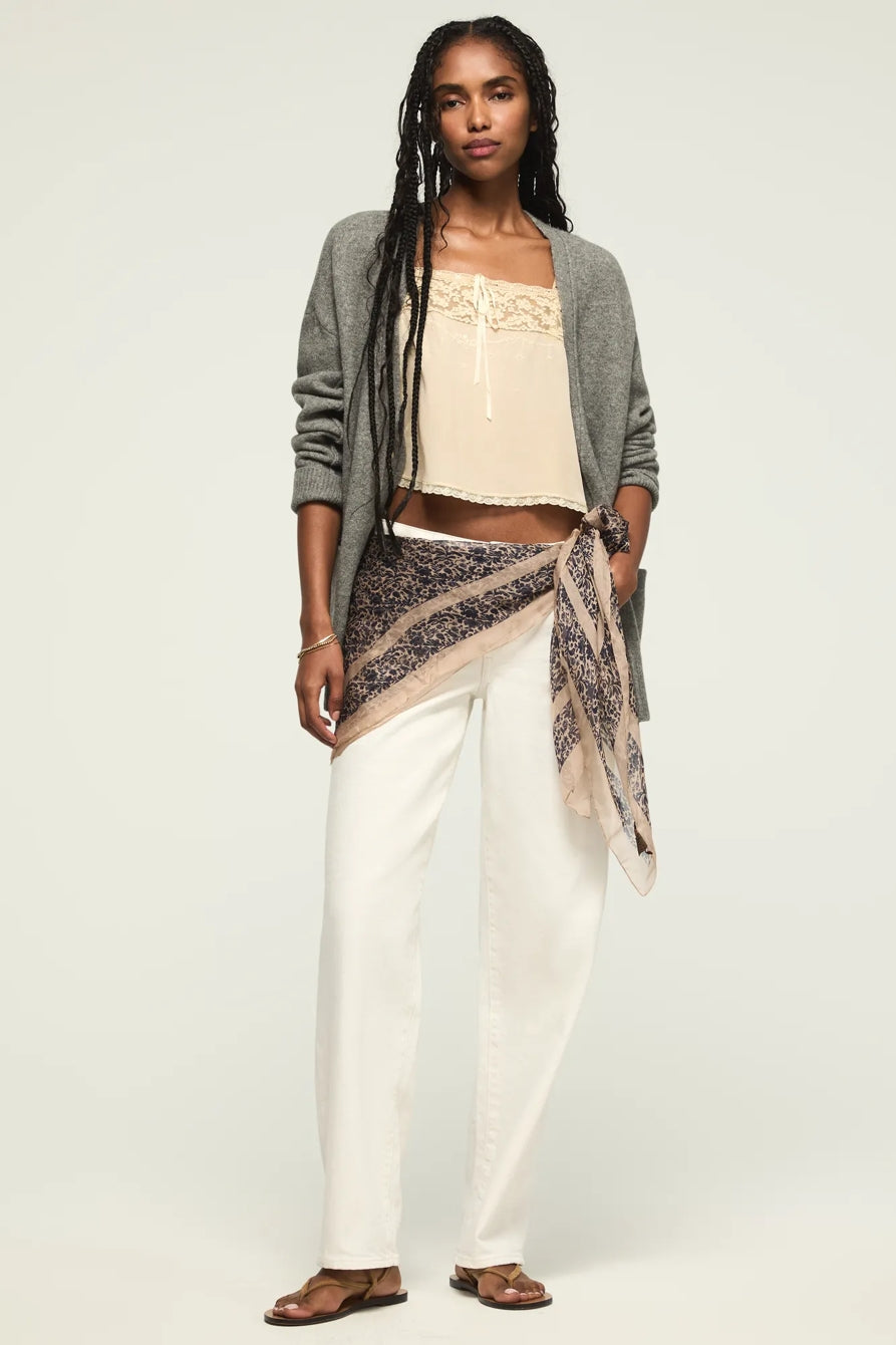 [167389-110] WOMENS LUCKY BRAND THE BAGGY - WHITE LIES WASH – product view 2