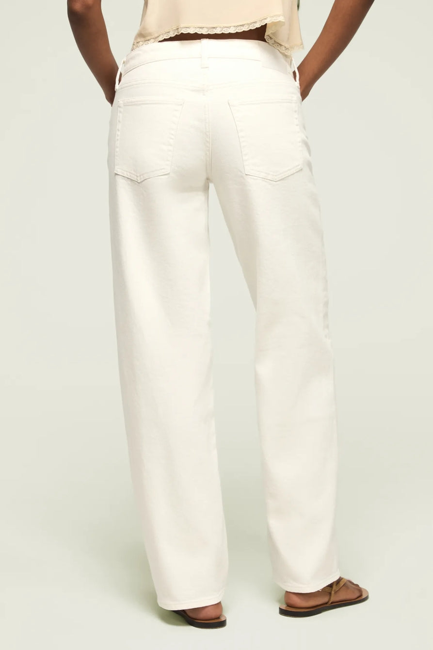 [167389-110] WOMENS LUCKY BRAND THE BAGGY - WHITE LIES WASH – product view 3