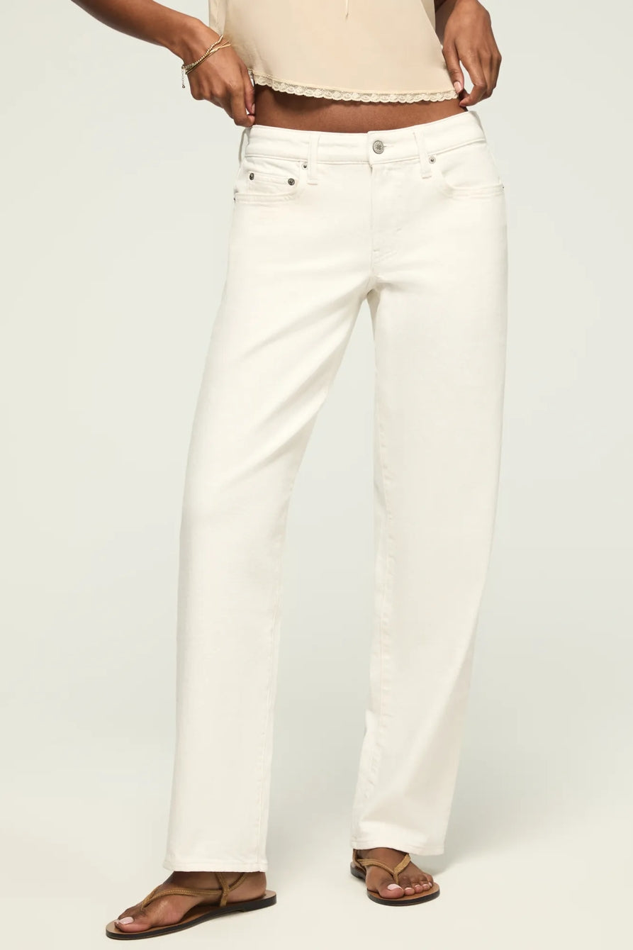 [167389-110] WOMENS LUCKY BRAND THE BAGGY - WHITE LIES WASH – product view 5