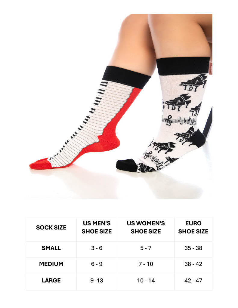 Fun Crew Socks 6-Pack, Coffee Print
