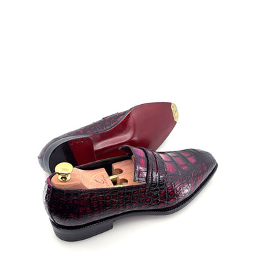 Maurice Custom Made Mirage Alligator Loafer - Purple