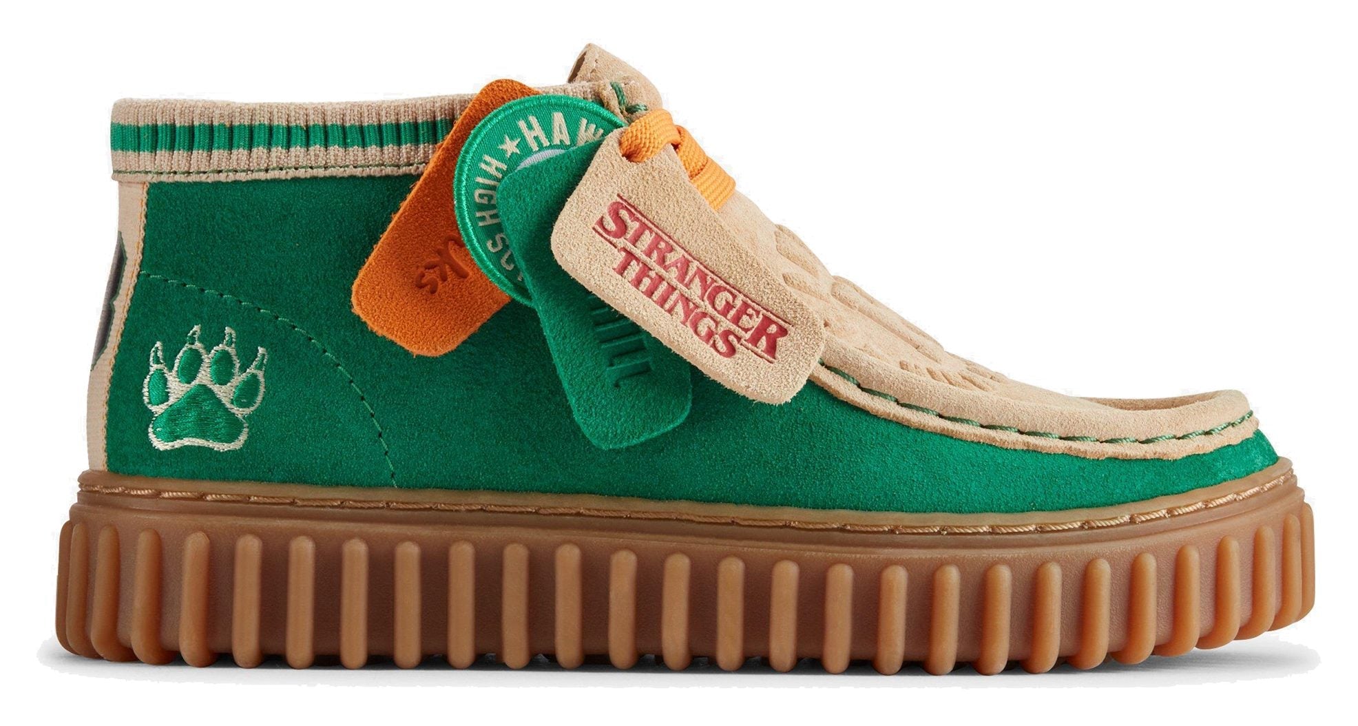 Clarks Originals Torhill HI Stranger Things Limited Edition Men's Green Combi Suede