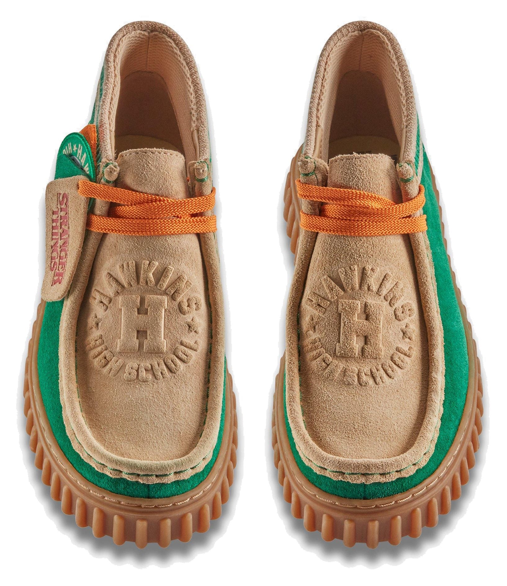 Clarks Originals Torhill HI Stranger Things Limited Edition Men's Green Combi Suede