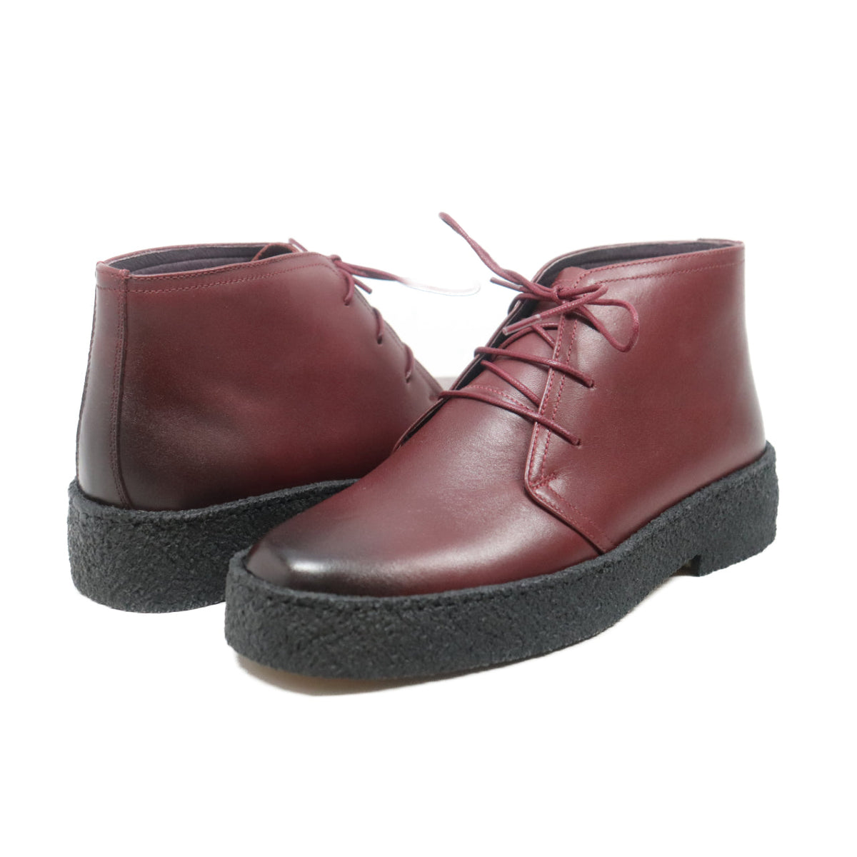 British Walkers Original Men's High Top Black Leather Shoes with Gummy Soles view 44