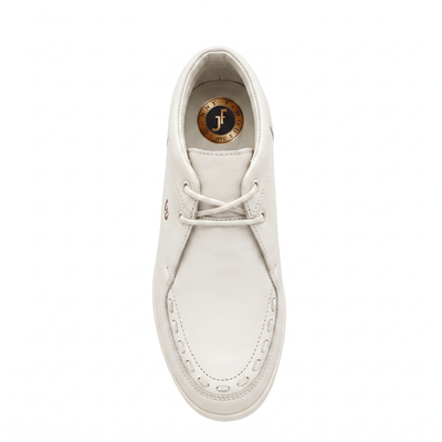 Johnny Famous Soho Men's White Nappa Leather High-Top Sneakers | Retro Bally-Inspired
