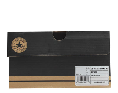 Converse Chuck Taylor All Star Matryoshka Hi Sneakers — White/Black
