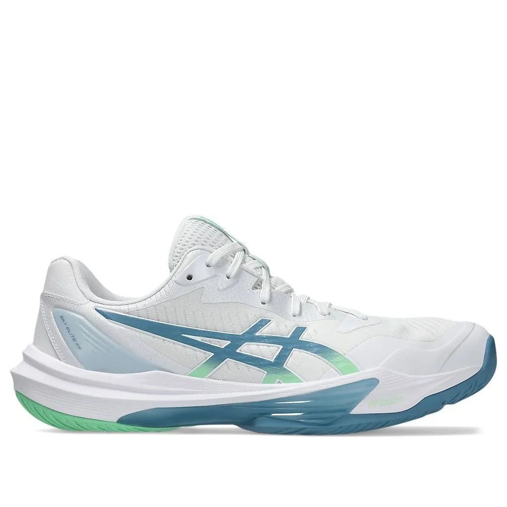 ASICS SKY ELITE FF 3 Mens Volleyball Shoes — White/Saba Blue