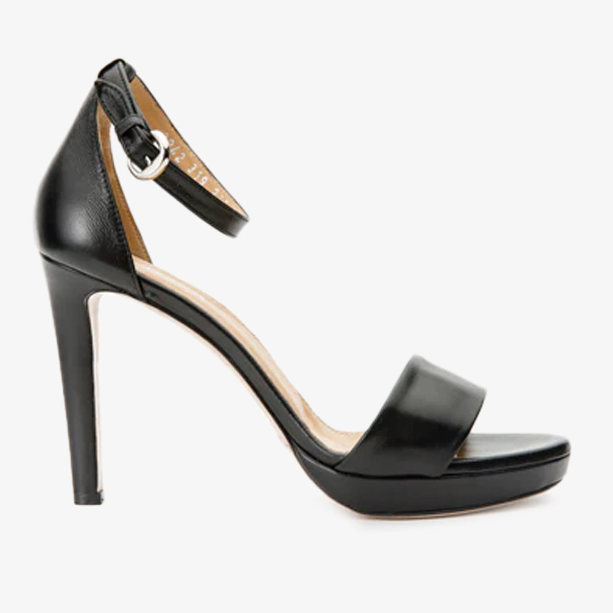 Vinci Leather The Aksu Black Leather Ankle Strap Women Sandal Final Sale! – product view 1