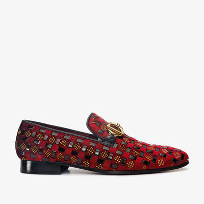 Vinci Leather The Vicino Shoe Burgundy Bit Dress Loafer Limited Edition Men Shoe – product view 1