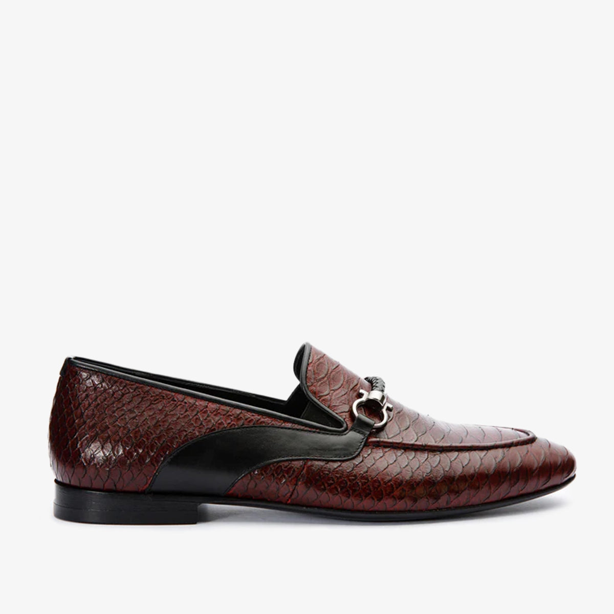 The Milano Burgundy Shoe Bit Loafer Men Shoe Final Sale!