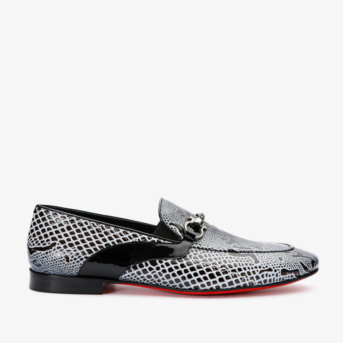 Vinci Leather The Milano Black/White Shoe Bit Loafer Men  shoe – product view 1